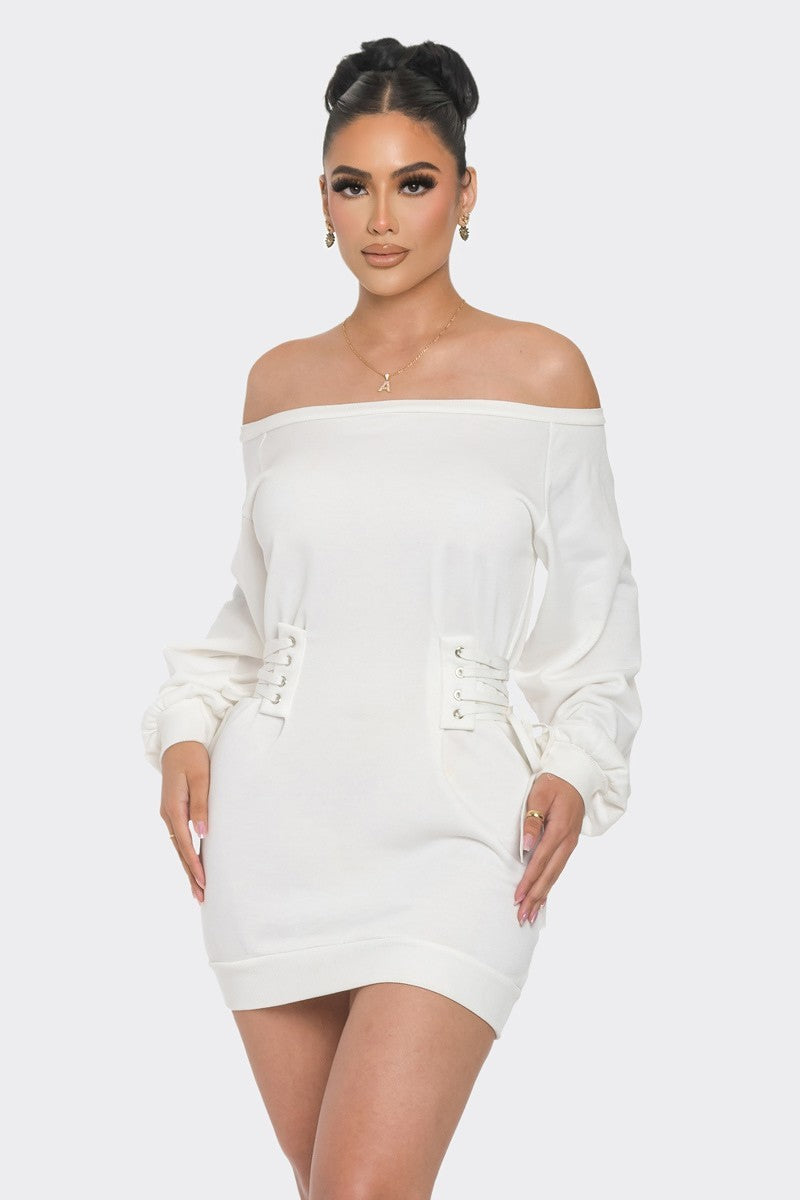 Cold Shoulder Mini Dress