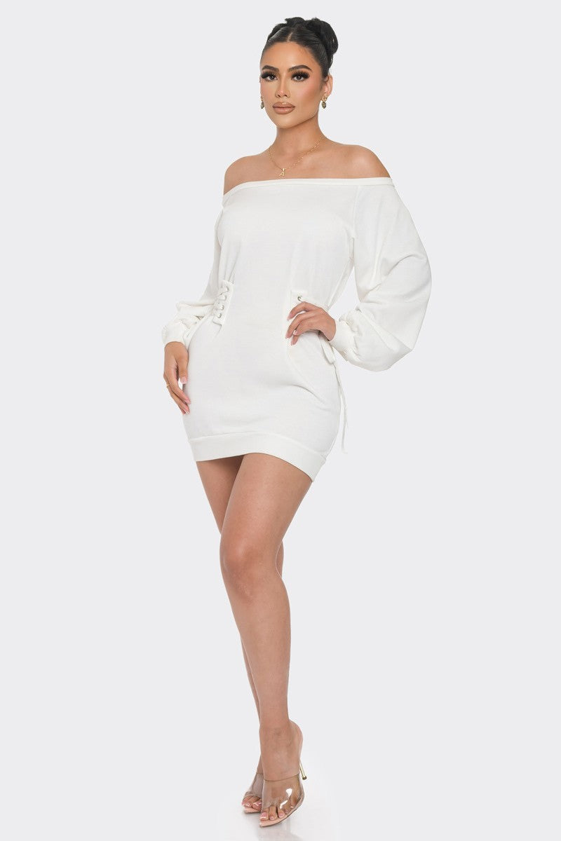 Cold Shoulder Mini Dress